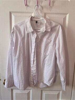 H&M Women White Button-Up Shirt